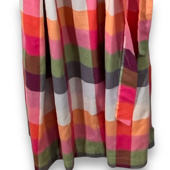 Kate Spade for Target Dress Preppy Heritage Madras Plaid Midi Belted XXL - Picture 6 of 12